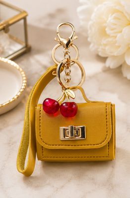 Golden Orchard Cherry Mini Handbag Purse Charm &amp; Keychain