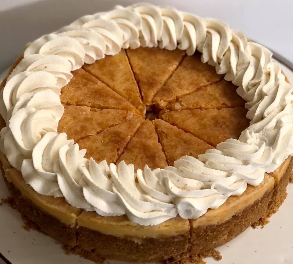 SWEET POTATO SWIRL CHEESECAKE