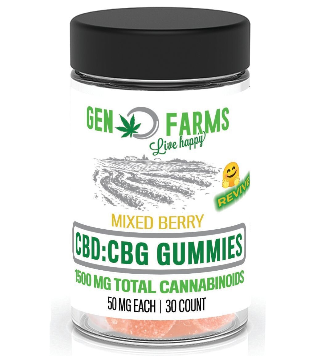 Mixed Berry CBD:CBG (1:1) Gummies