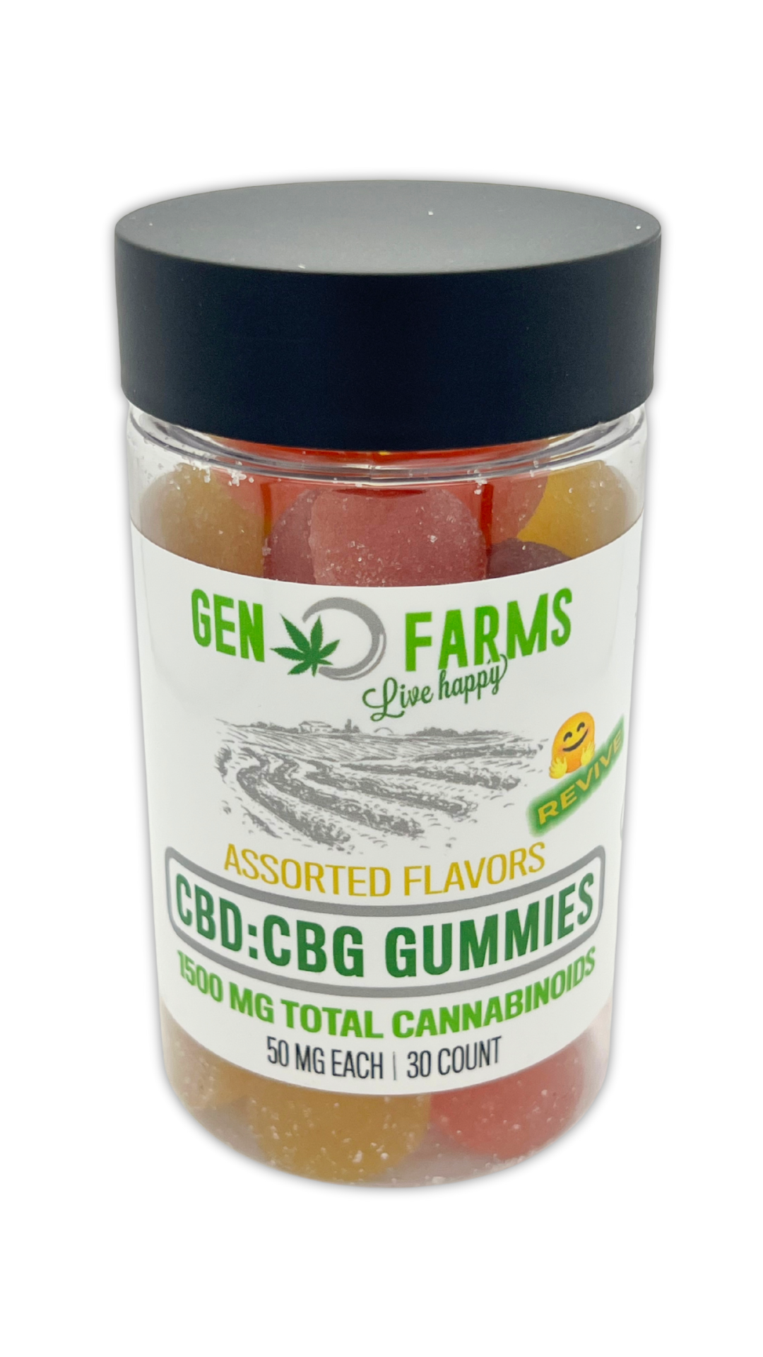 Assorted Flavors CBD:CBG (1:1) Gummies