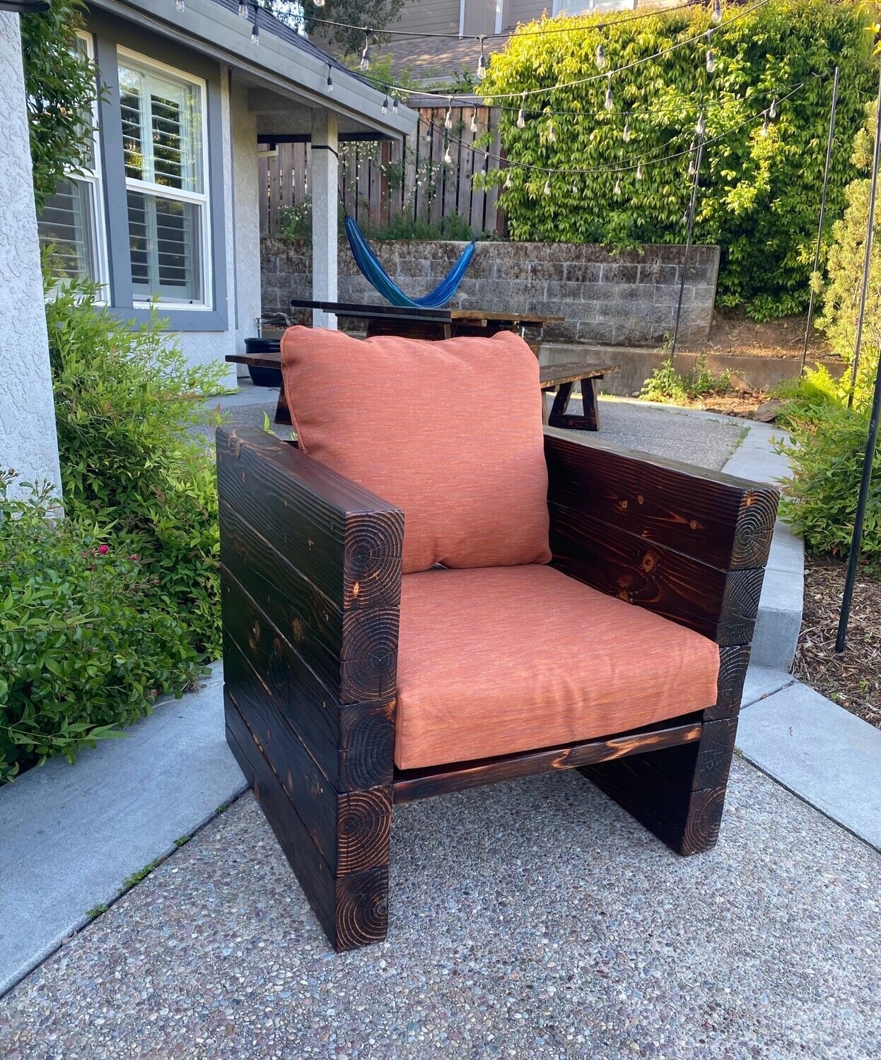 Shou sugi ban adirondack chair hot sale