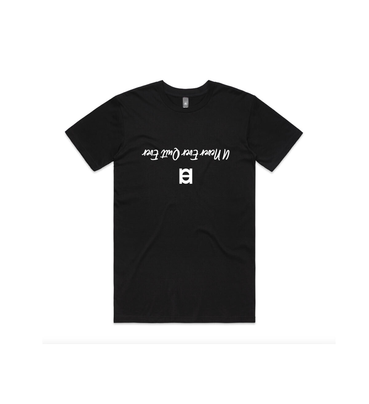 U Never Ever Quit Ever, Solid Icon T-shirt (Mens) [5050]