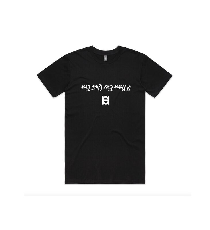 U Never Ever Quit Ever, Solid Icon T-shirt (Mens) [5050]