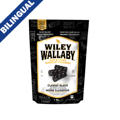 Wiley Wallaby Black Licorice 200G