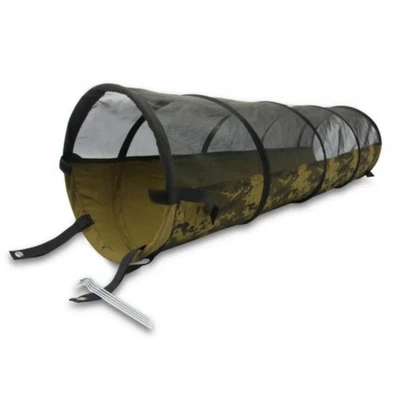 Pet Play Outdoor Canine Tunnel Army Green Lg 22" X95"