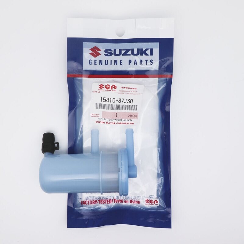 FILTRO COMBUSTIBLE SUZUKI 15410-87J30 PARA MOTORES DF25 (2013)/ DF25 ( 2006-2011)/ DF30 ( 2006-2011)/ DF40  (1999-2010)/ DF50 (1999-2010)/ DF90 (2001-2011)/ DF100 (2001-20 / DF115 (2001-2011)