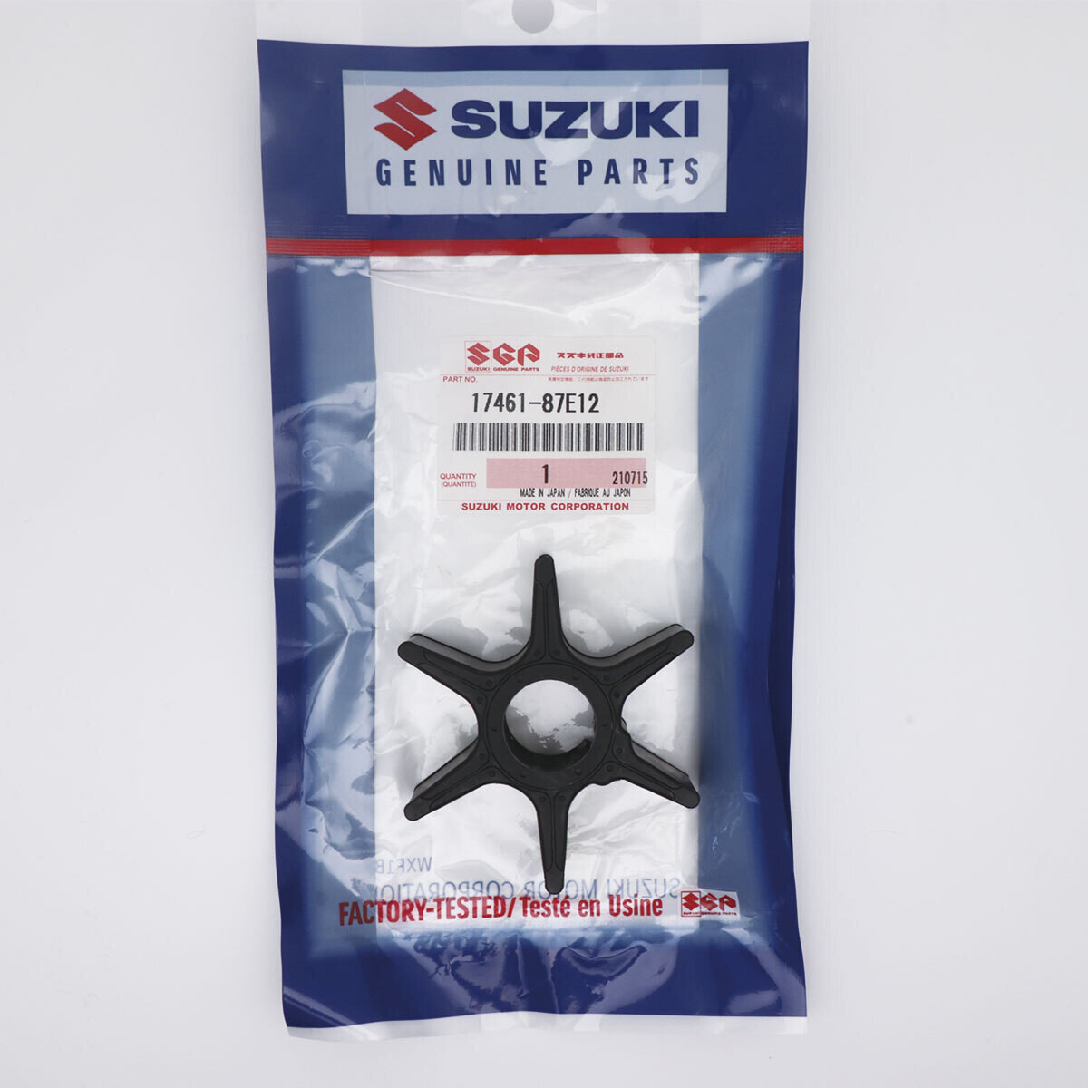 TURBINA SUZUKI 17461-87E12 PARA MOTORES DF60 / DF70 (1998-2009)/ DF70A / DF80A /DF90A (2009-2022)