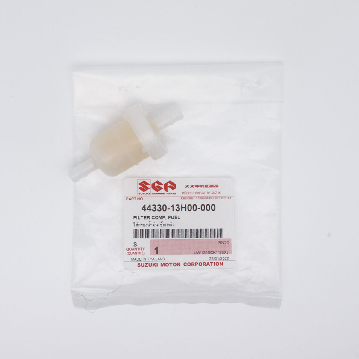FILTRO COMBUSTIBLE SUZUKI 44330-13H00 PARA MOTORES DF4/ DF5 / DF6