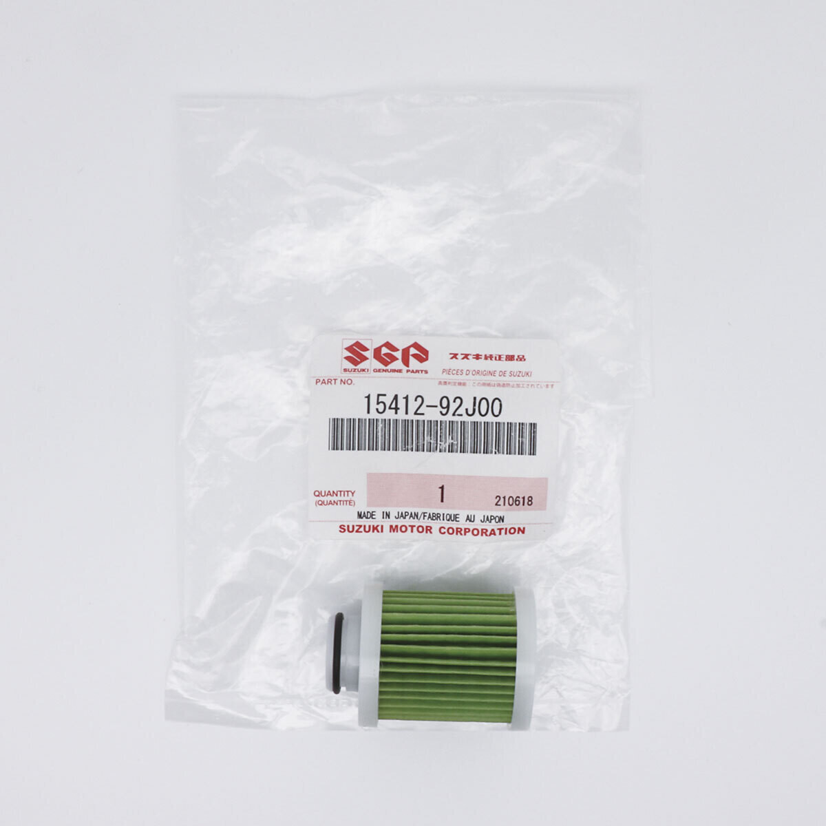 FILTRO COMBUSTIBLE SUZUKI 15412-92J00 PARA MOTORES DF70A (2009-2022)/ DF80A (2009-2022) /DF90A (2009-2022)DF70A / DF80A /DF90A (2009-2022)		  DF100A / DF115A (2012-2022) Y DF140A (2013-2022)