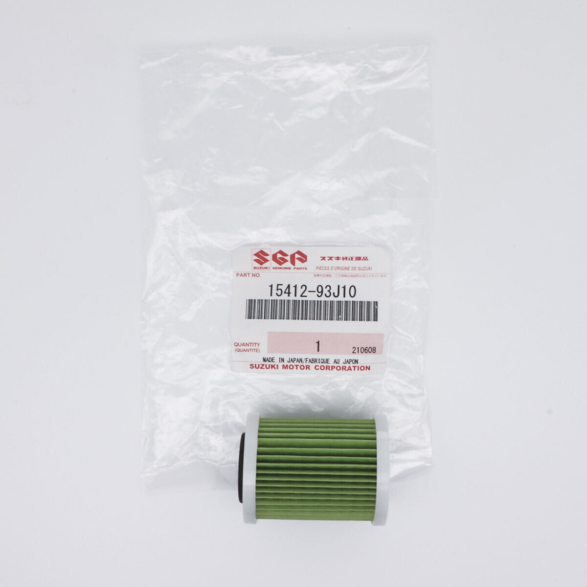 FILTRO COMBUSTIBLE SUZUKI 15412-93J10 PARA MOTORES DF250A / DF300A (2012-2022)/ DF300 (2007-2011)/DF325A / DF350A (2018-2022)