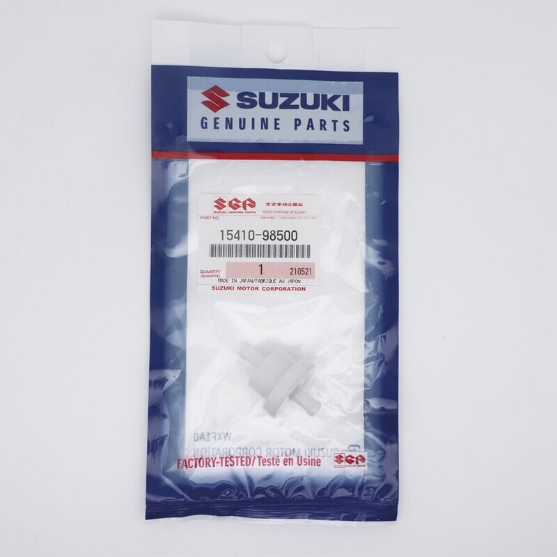 FILTRO COMBUSTIBLE SUZUKI 15410-98500 PARA MOTORES DF4/ DF5 / DF6/ DF8/ DF9,9 (1996-2003)/ DF15 (1996-2003)/ DF9,9 (2004-2011)/ DF15 (2004-2011)