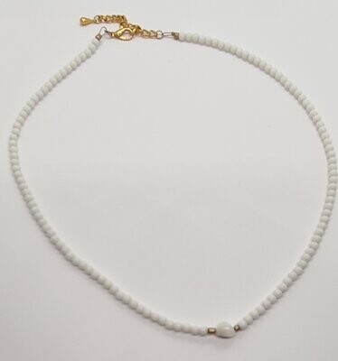 HIP-Necklace-White Stone