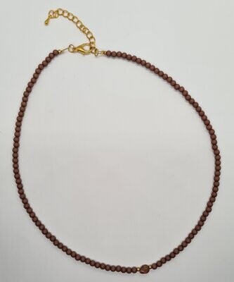 HIP-Necklace-Brown Stone