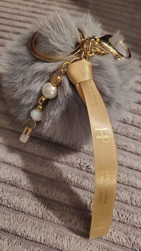 HIP-Sleutel pompon -Grijs