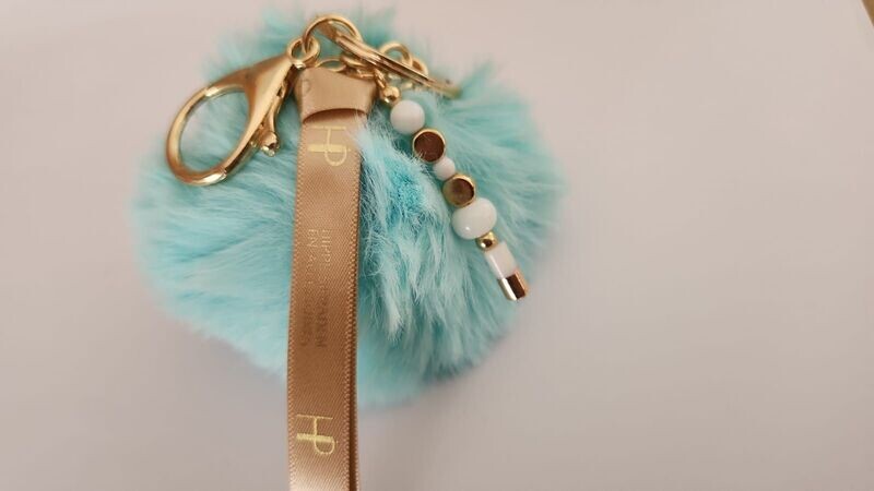 HIP- Sleutelhanger Pompon- Turquoise
