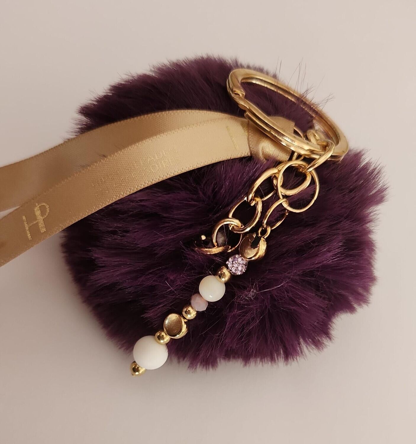 HIP-Sleutelhanger Pompon-Pink