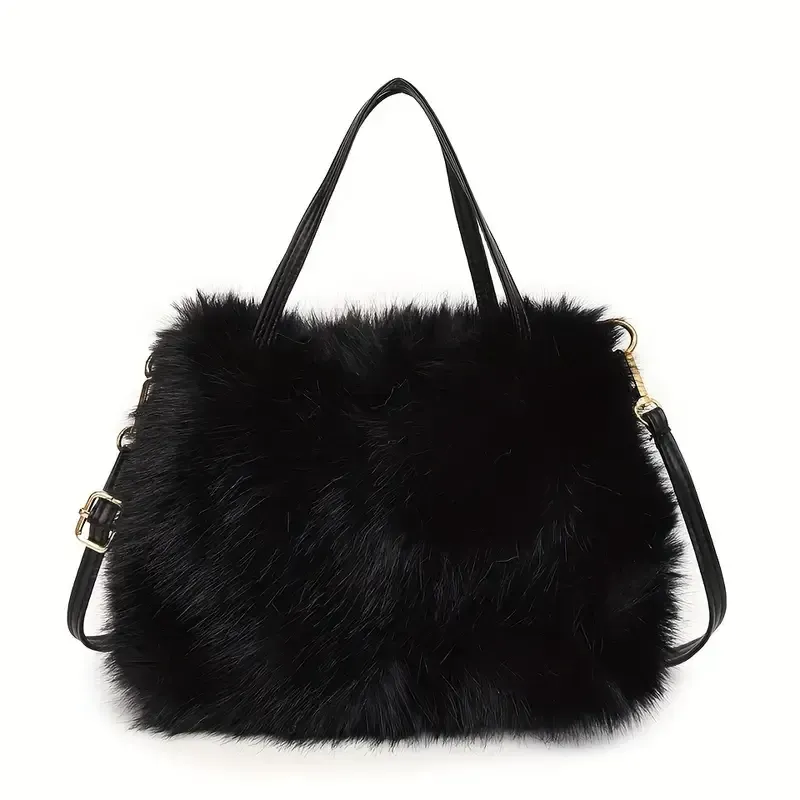 Tas- Fluffy zwart