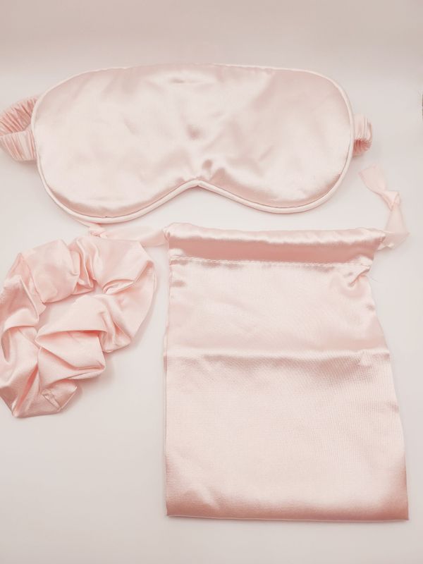 Slaapmasker- roze (set)