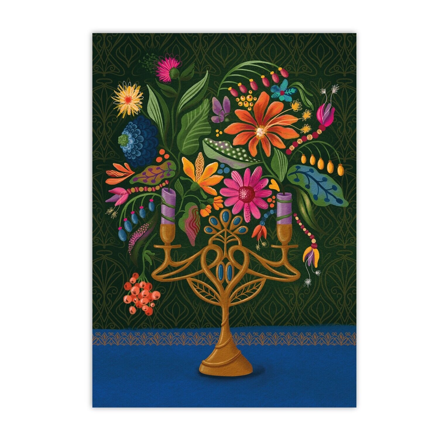 BLOEMENKANDELAAR groen