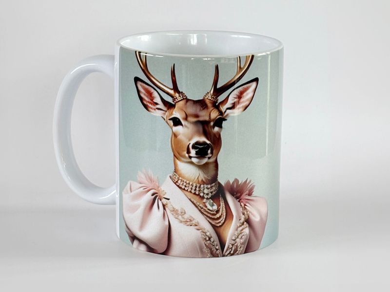Rendier kerstmok vrouw