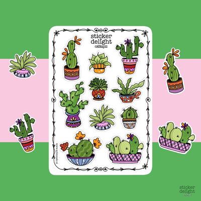 stickervel cactussen EchtMiek