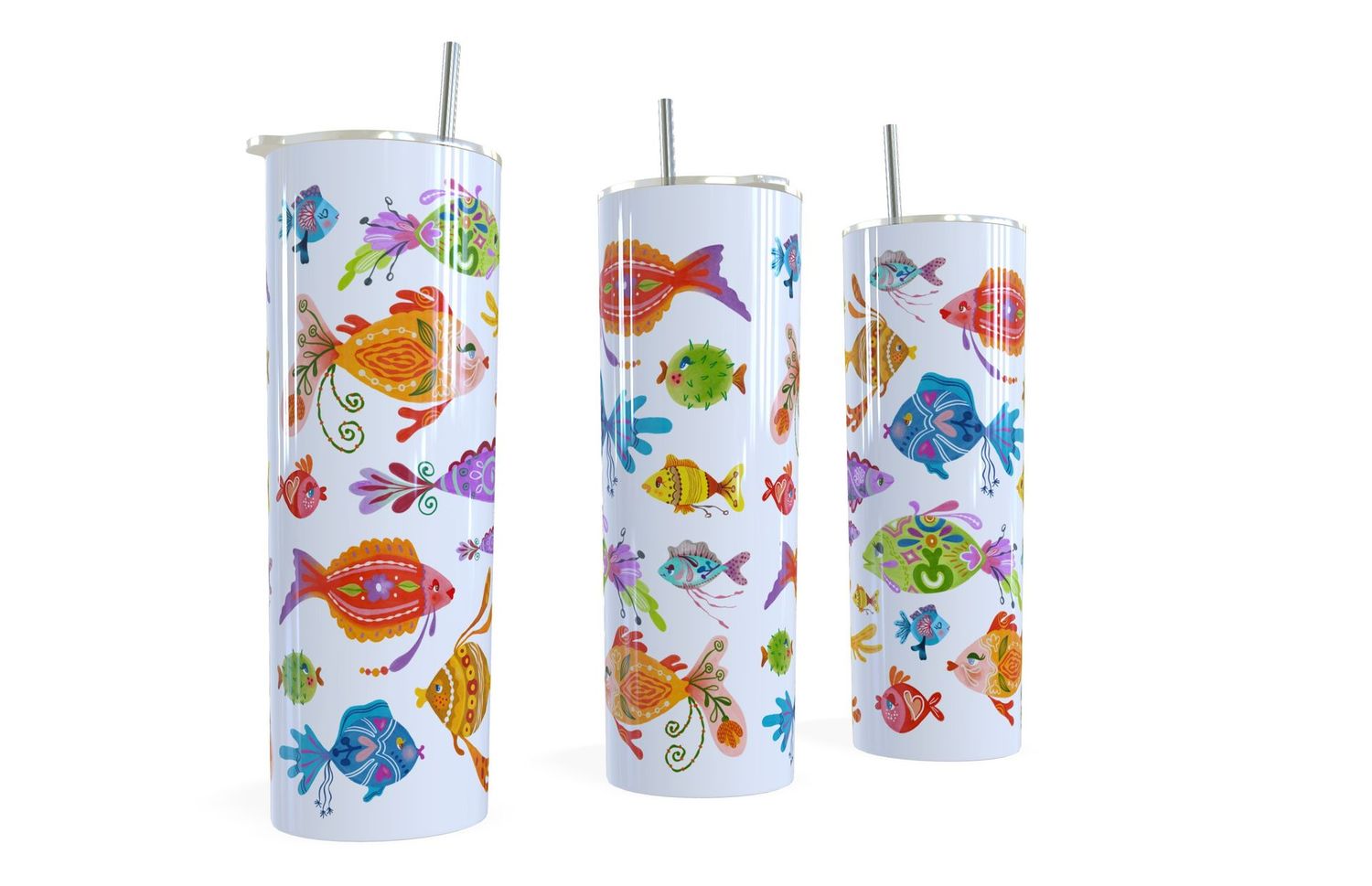 Vrolijke vissen tumbler