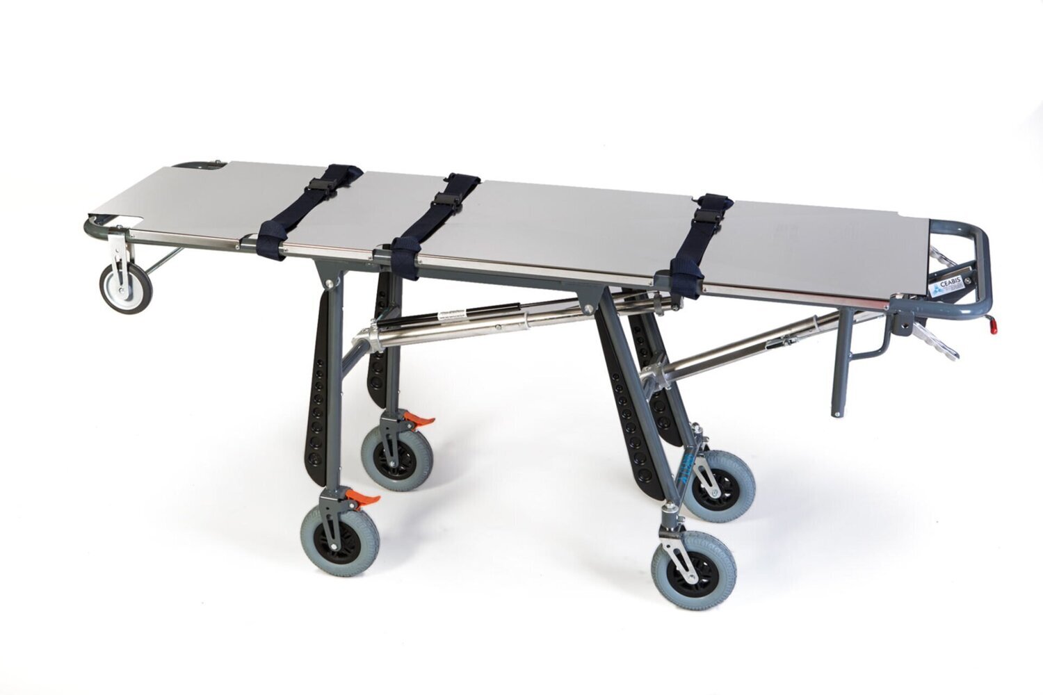 Self-loading stretcher for bodies recovery and transport
