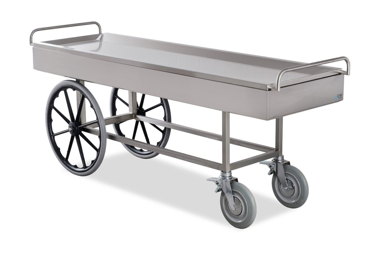 Body trolley for outdoor transportation