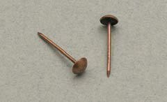 Steel cross fixing nail copper finishing