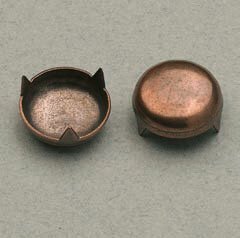 Steel polished screw cover copper finishing