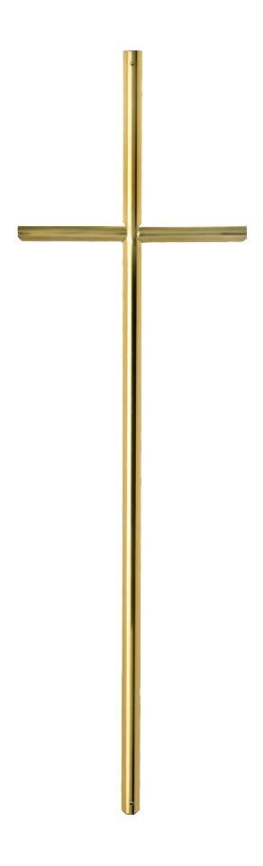 Cross for coffin in brass half round section 15 mm
