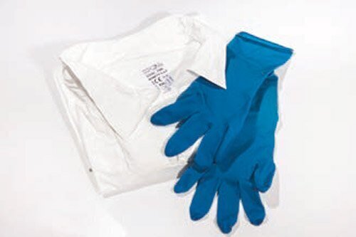Kit tyvek overall and high protection gloves