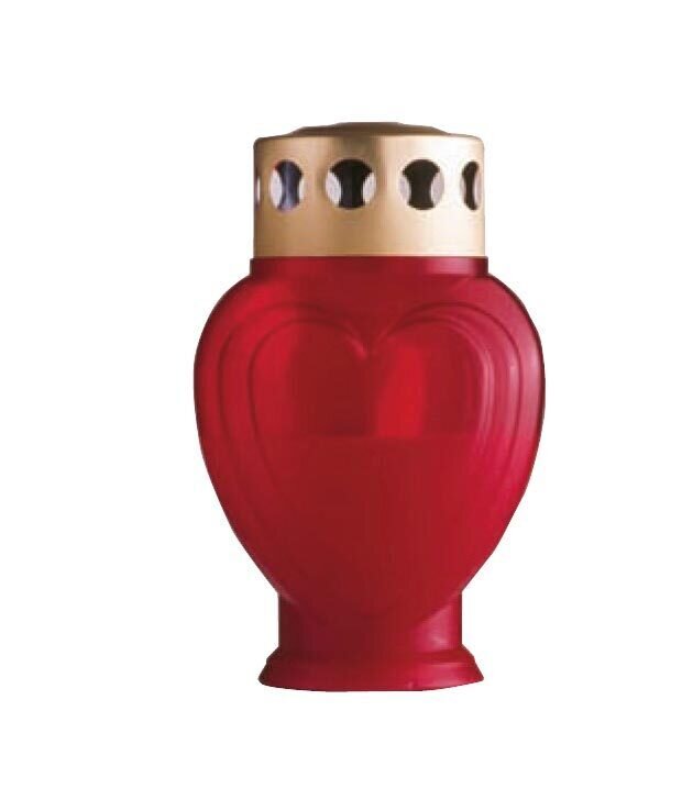 ​Red heart-shaped electronic candle