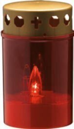 Red electronic candle disposable