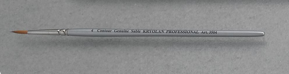 Thin make-up brush