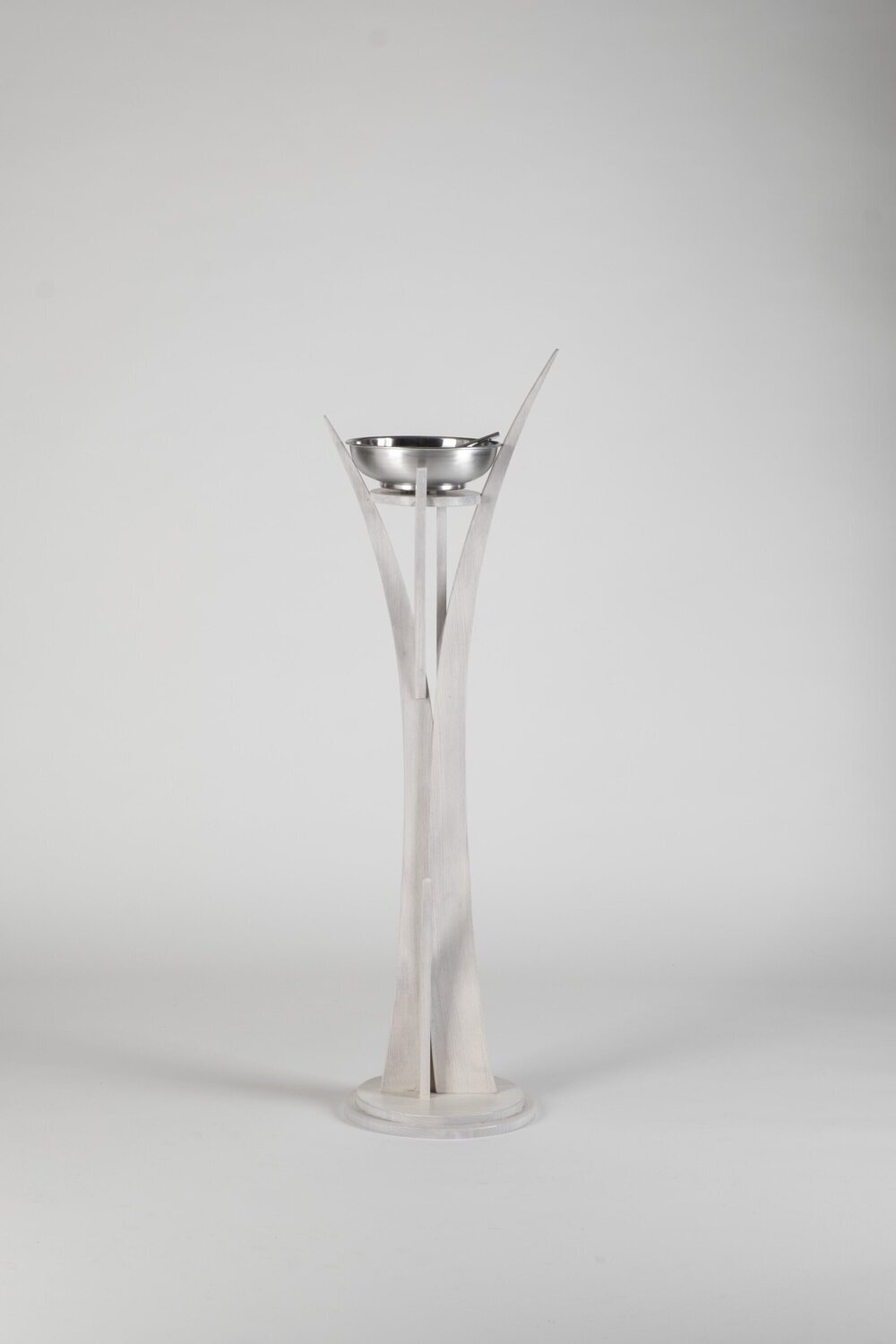 Stoup/card pedestal with aspersorium Narciso model