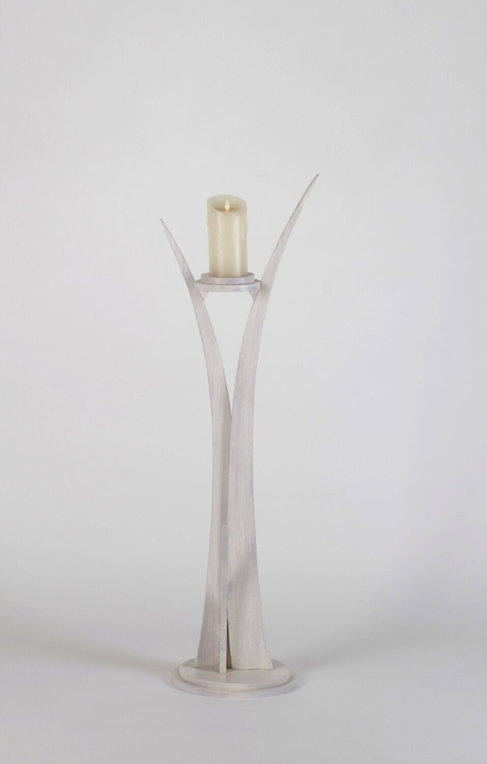 Light pedestal with candle Narciso model