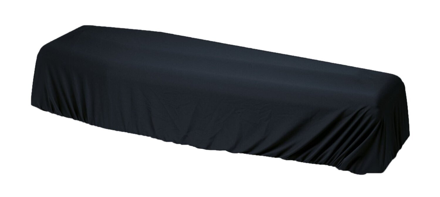 Smooth fabric coffin cover case