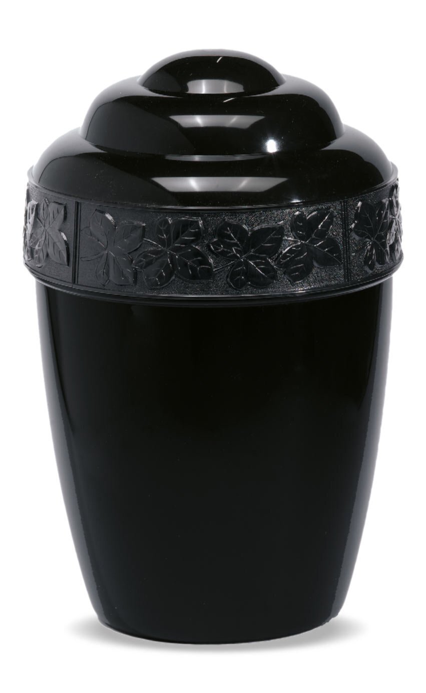 Polystyrene cinerary urn