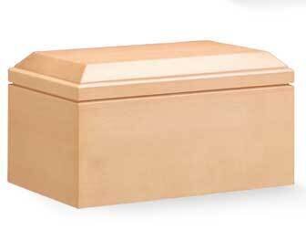 Italian line cinerary urn natural finishing