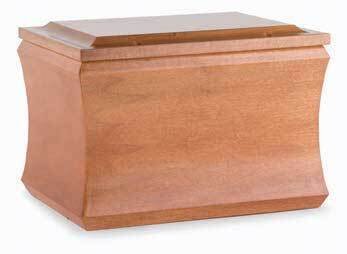 Liberty Luxury line cinerary urn satin cherry finishing