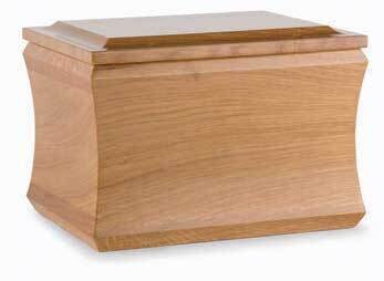 Liberty Luxury line cinerary urn satin durmast oak