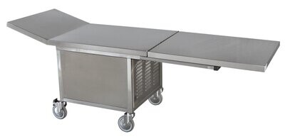 Refrigerated bed for the temporary preservation of the body