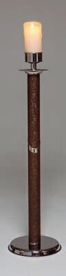 Candle pedestal Ninfa Brown model
