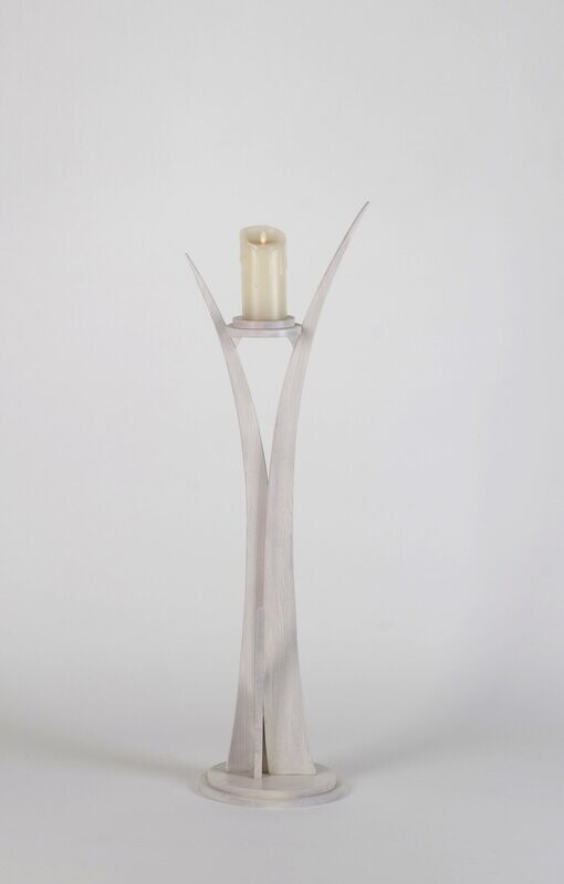 Light pedestal with candle Narciso model