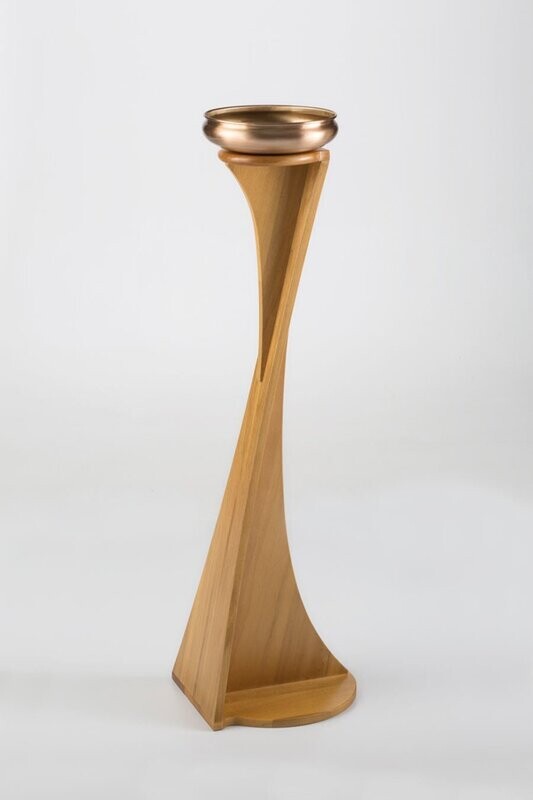 Stoup pedestal with aspersorium Dublino model