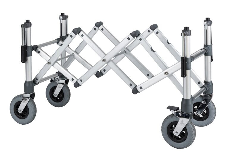 Extendible coffin trolley