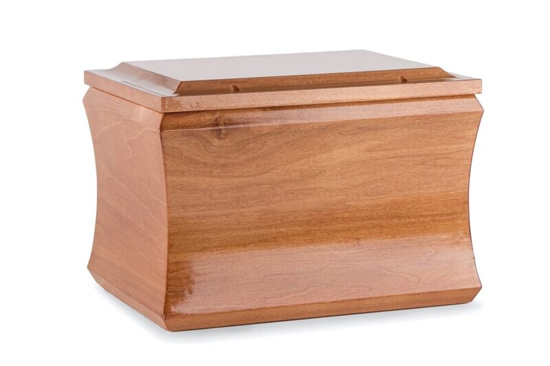 Liberty Luxury line cinerary urn polished cherry finishing