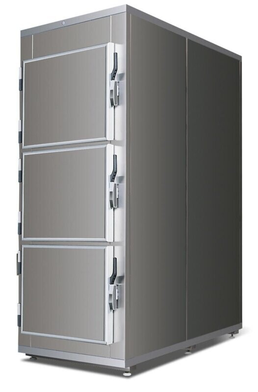 Cold chamber for three bodies - 3 doors with front opening