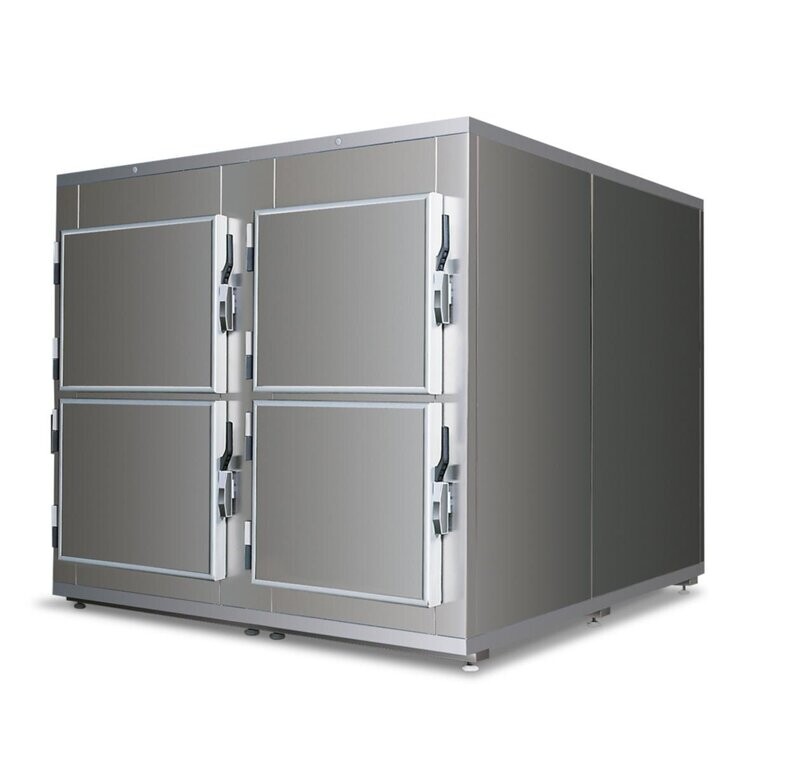 Cold chamber for four bodies - 4 doors with front opening
